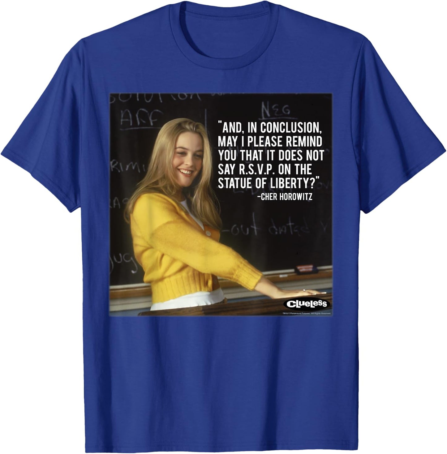 Clueless Cher Movie Quote Poster T-Shirt - T-Shirt | Royal