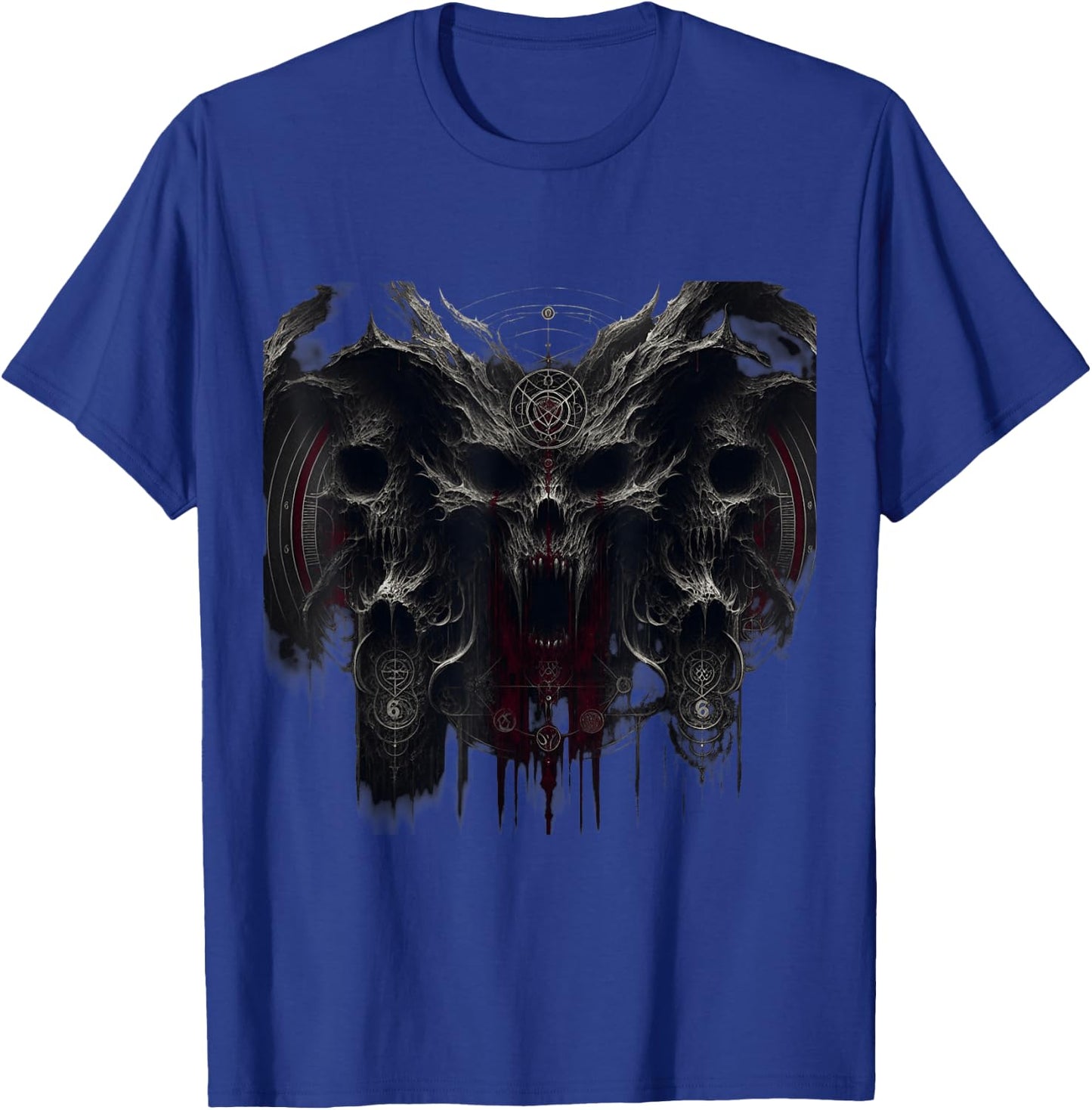 Eldritch Haunted Spaces Cursed Gothic Horror Demon Print T-Shirt - T-Shirt | Royal