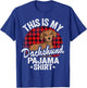 Funny Wiener Dog Doxie Mom Dogs This Is My Dachshund Pajama T-Shirt - T-Shirt | Royal