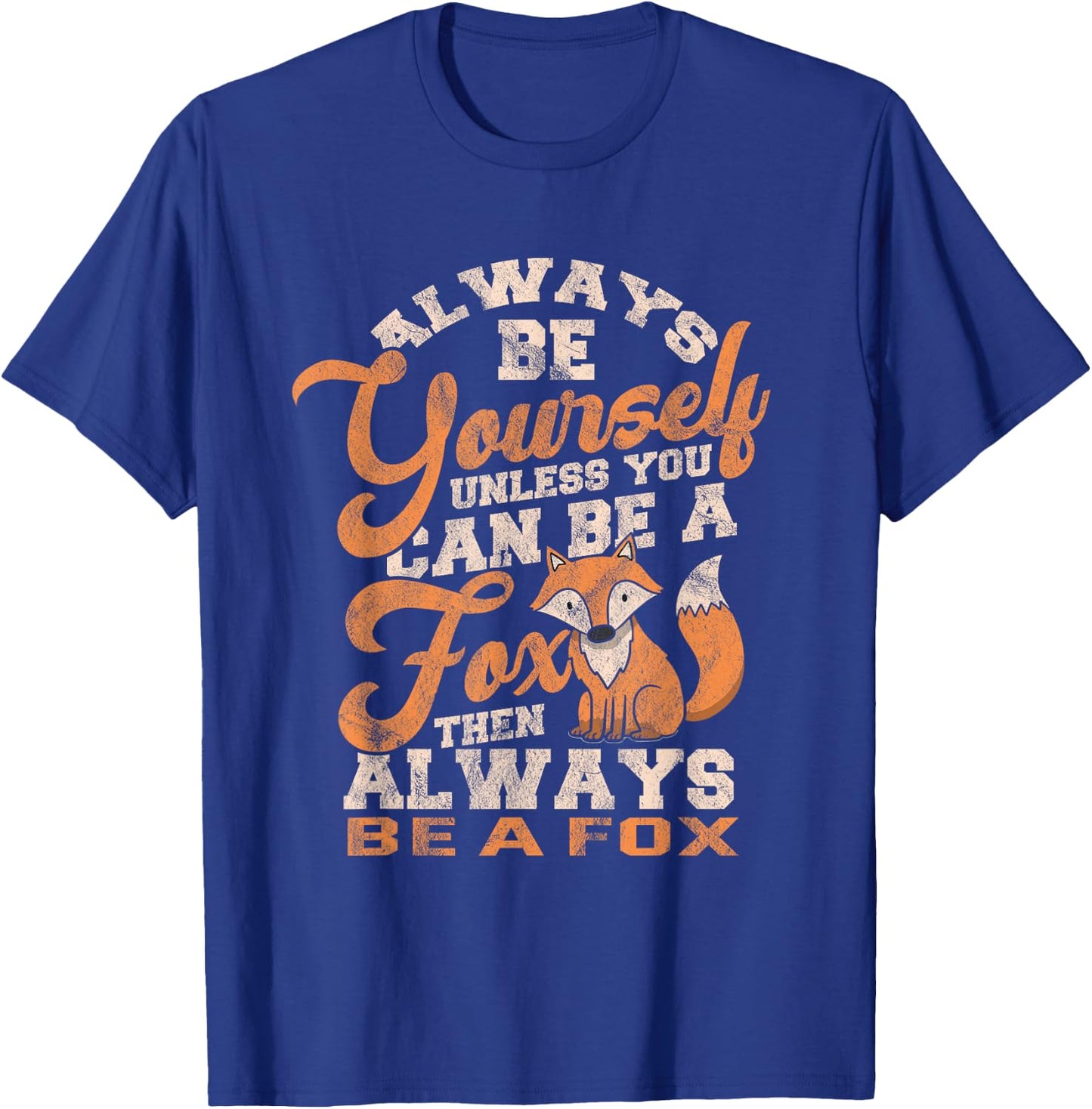 Fox Vintage Wildlife Red Foxes Girls Smart T-Shirt - T-Shirt | Royal