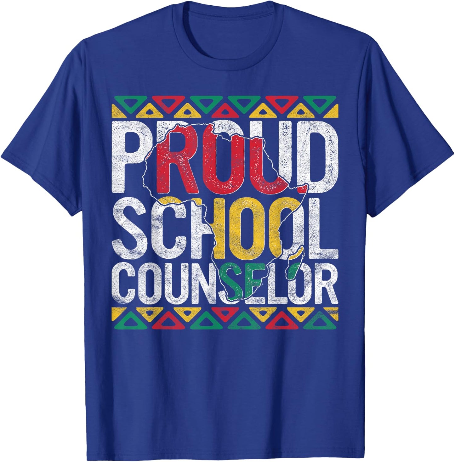 Proud School Counselor Gift Pride Black History Month Pupil T-Shirt - T-Shirt | Royal