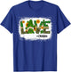 Love CNA Nurse Life Gnome Sunflower Funny St Patrick's Day T-Shirt - T-Shirt | Royal