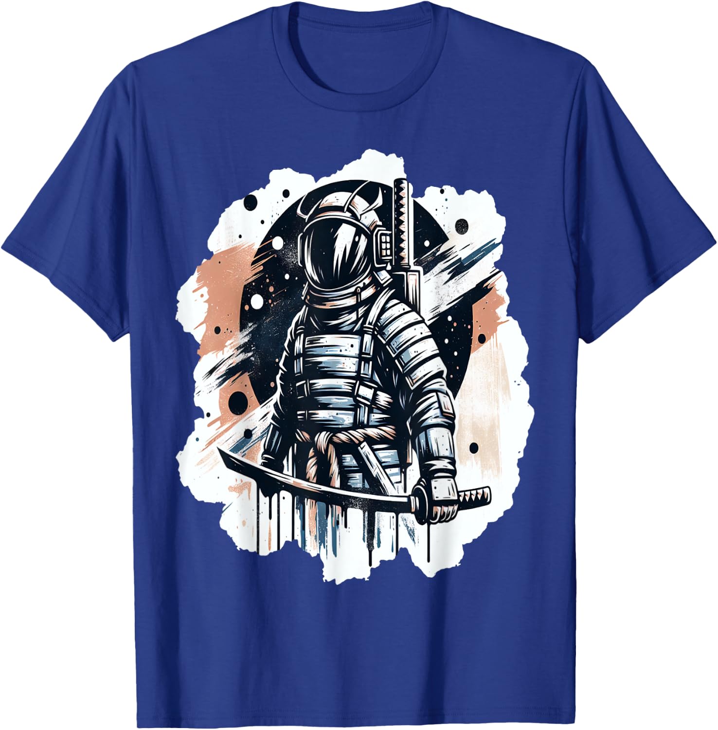 Samurai Astronaut Galaxy Warrior Costume T-Shirt - T-Shirt | Royal