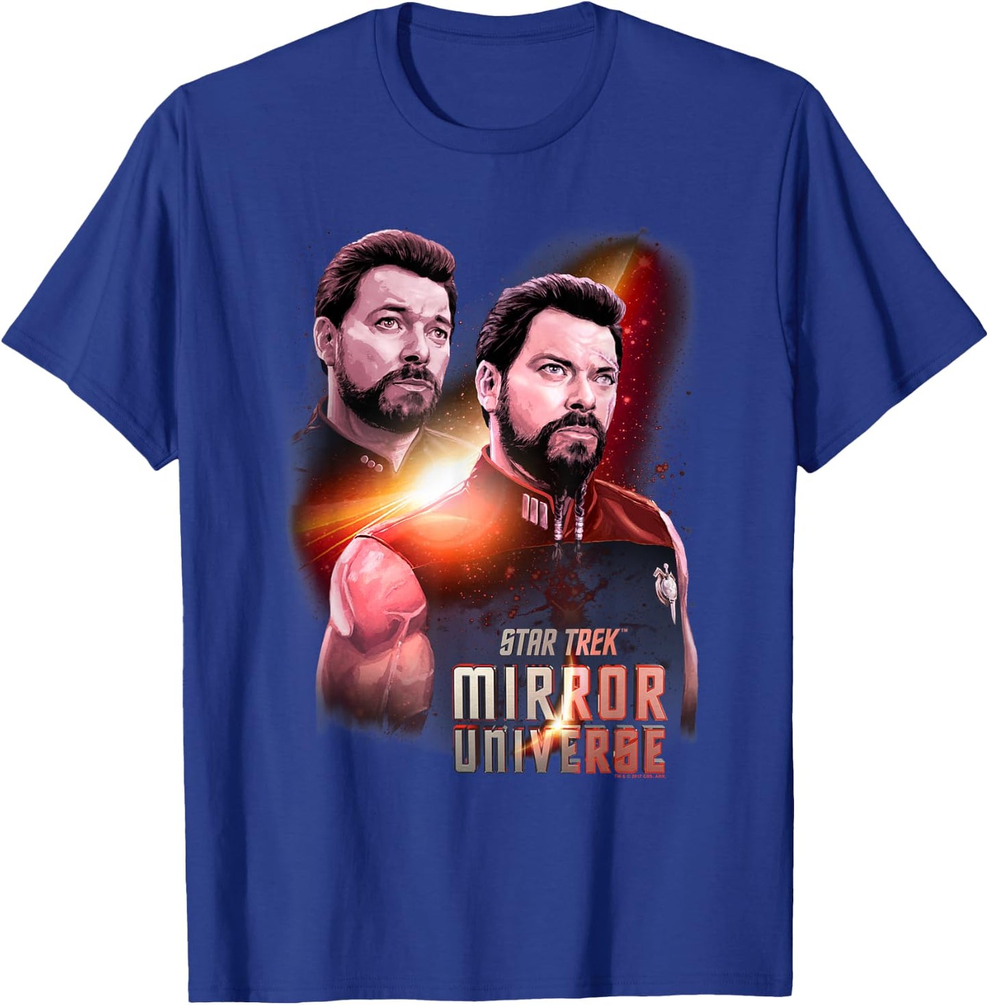 Star Trek Mirror Riker T-Shirt - T-Shirt | Royal