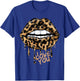 Sexy Lips Leopard Tongue Animal Print Leopard Print 2021 T-Shirt - T-Shirt | Royal