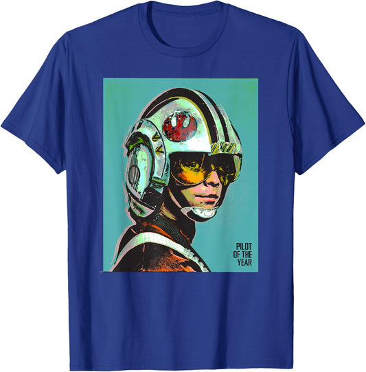 Star Wars Luke Skywalker Pilot of the Year T-Shirt - T-Shirt | Royal