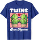 Matching Twin Cactus Twin Girls Tweens Twinning Succulent T-Shirt - T-Shirt | Royal