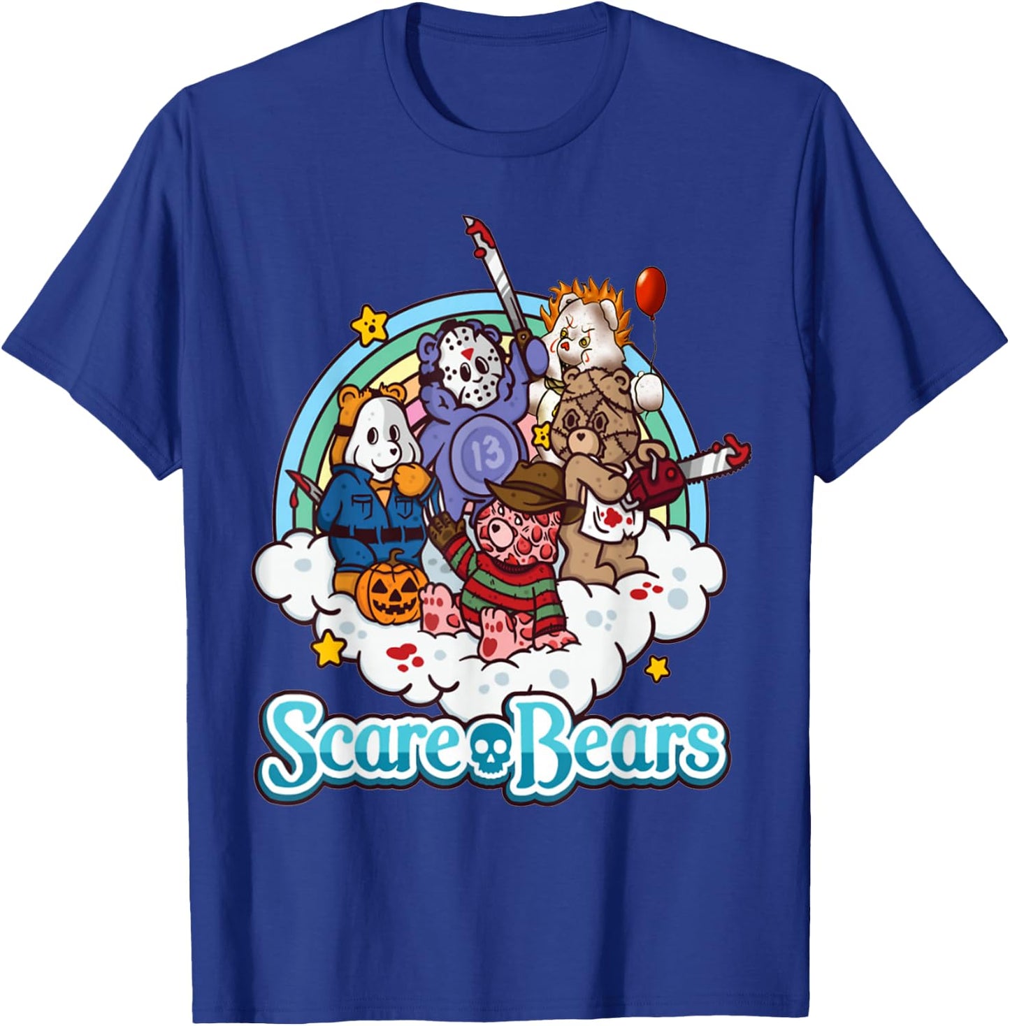 Scare Bears Halloween Party Scary T-Shirt - T-Shirt | Royal