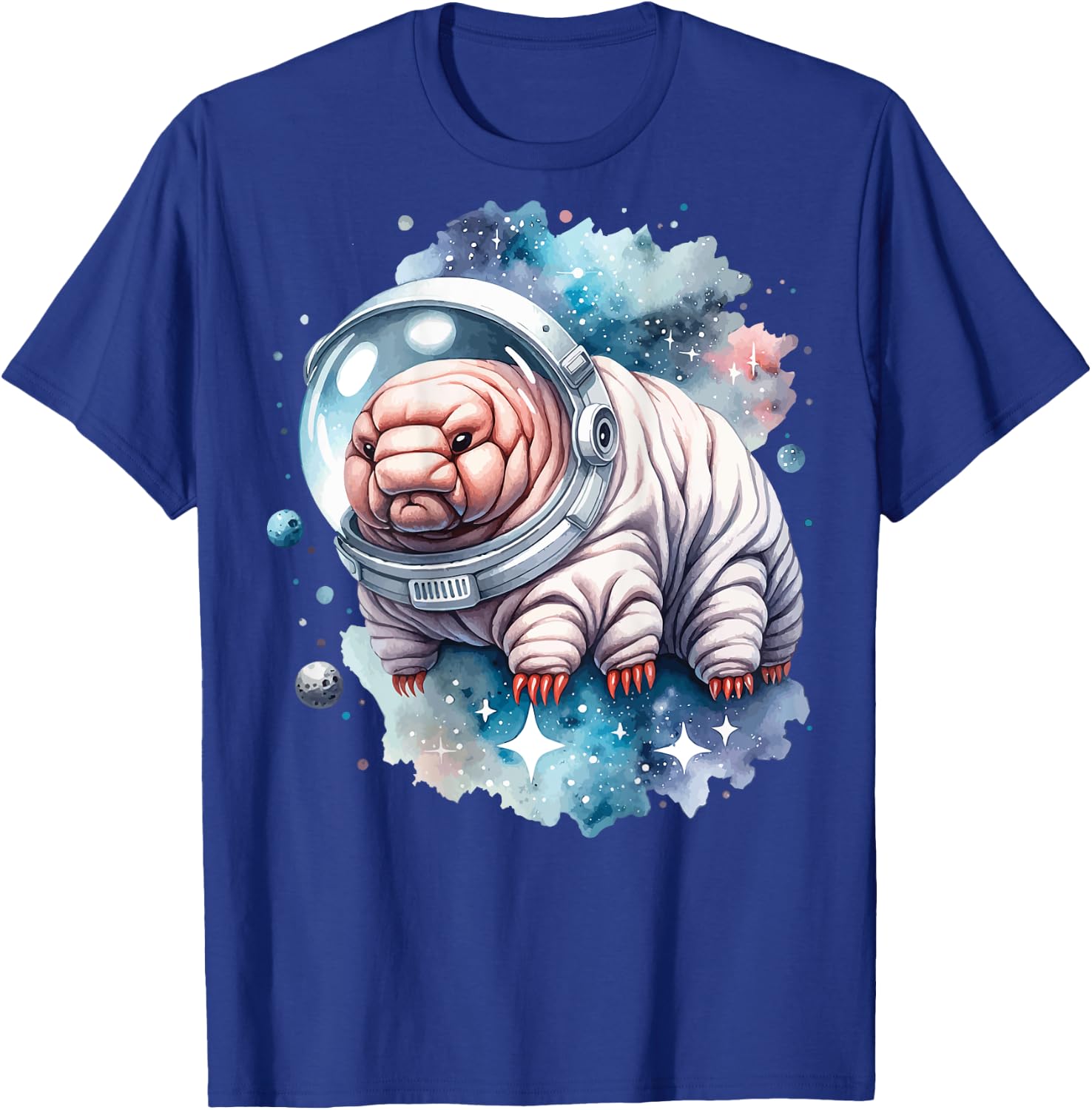 Tardigrade in an astronaut suit floating in space T-Shirt - T-Shirt | Royal