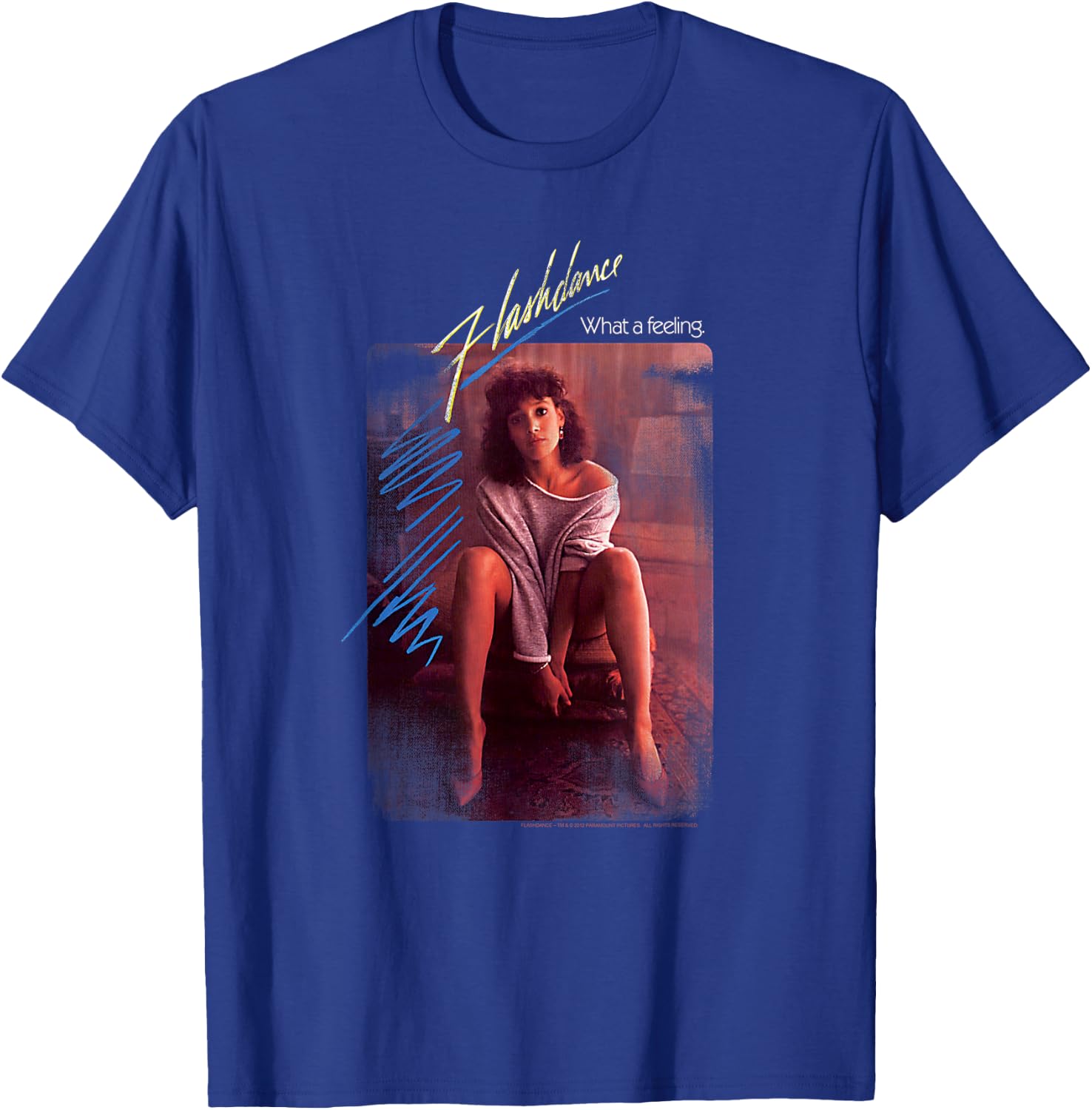 Flashdance Title T-Shirt - T-Shirt | Royal