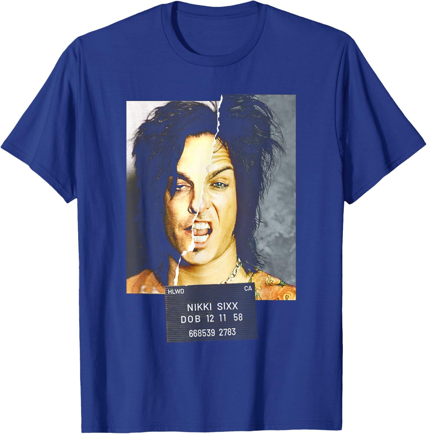 Sixx On Sixx – Mugshot T-Shirt - T-Shirt | Royal