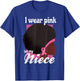 I Wear Pink For My NIECE Black Woman Breast Cancer Support T-Shirt - T-Shirt | Royal