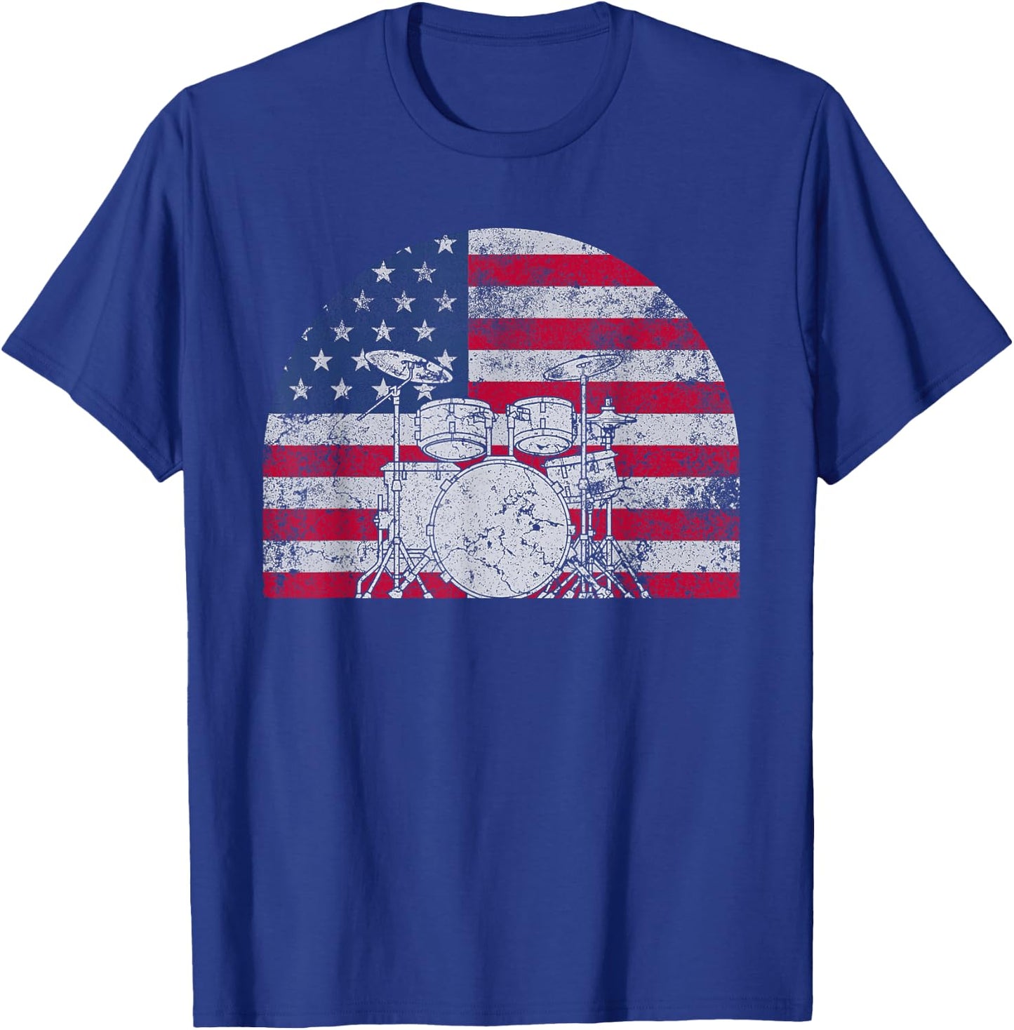 Cool Drumming Art Women Kids Drummer Percussion T-Shirt - T-Shirt | Royal