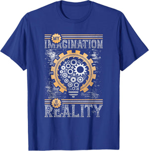 My Imagination Is My Reality, Steampunk T-Shirt - T-Shirt | Royal