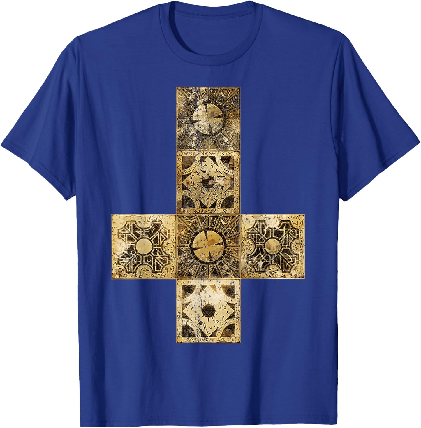 Vintage Cenobite Lament Configuration Puzzle Box V2 T-Shirt - T-Shirt | Royal