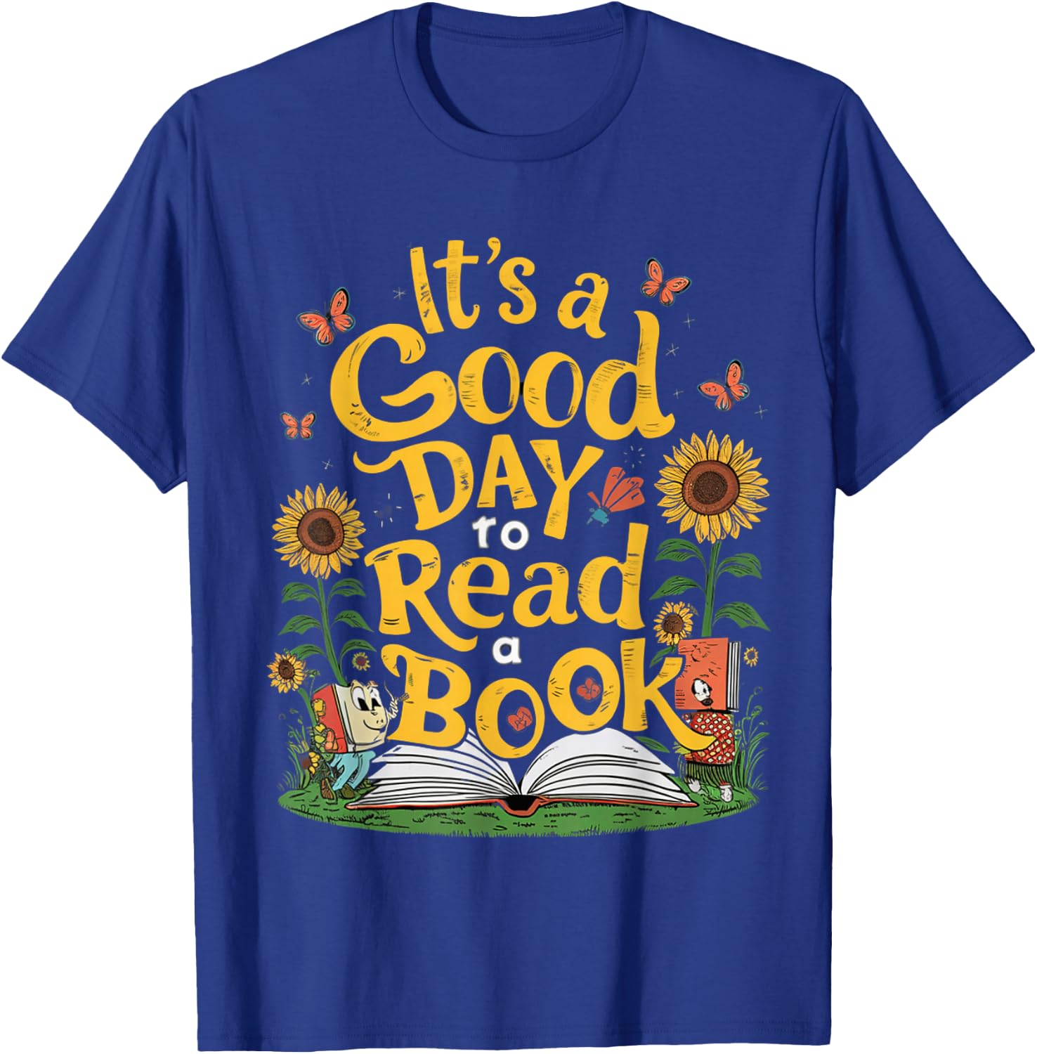 Student It's A Good Day to Read a Book Back to School T-Shirt - T-Shirt | Royal
