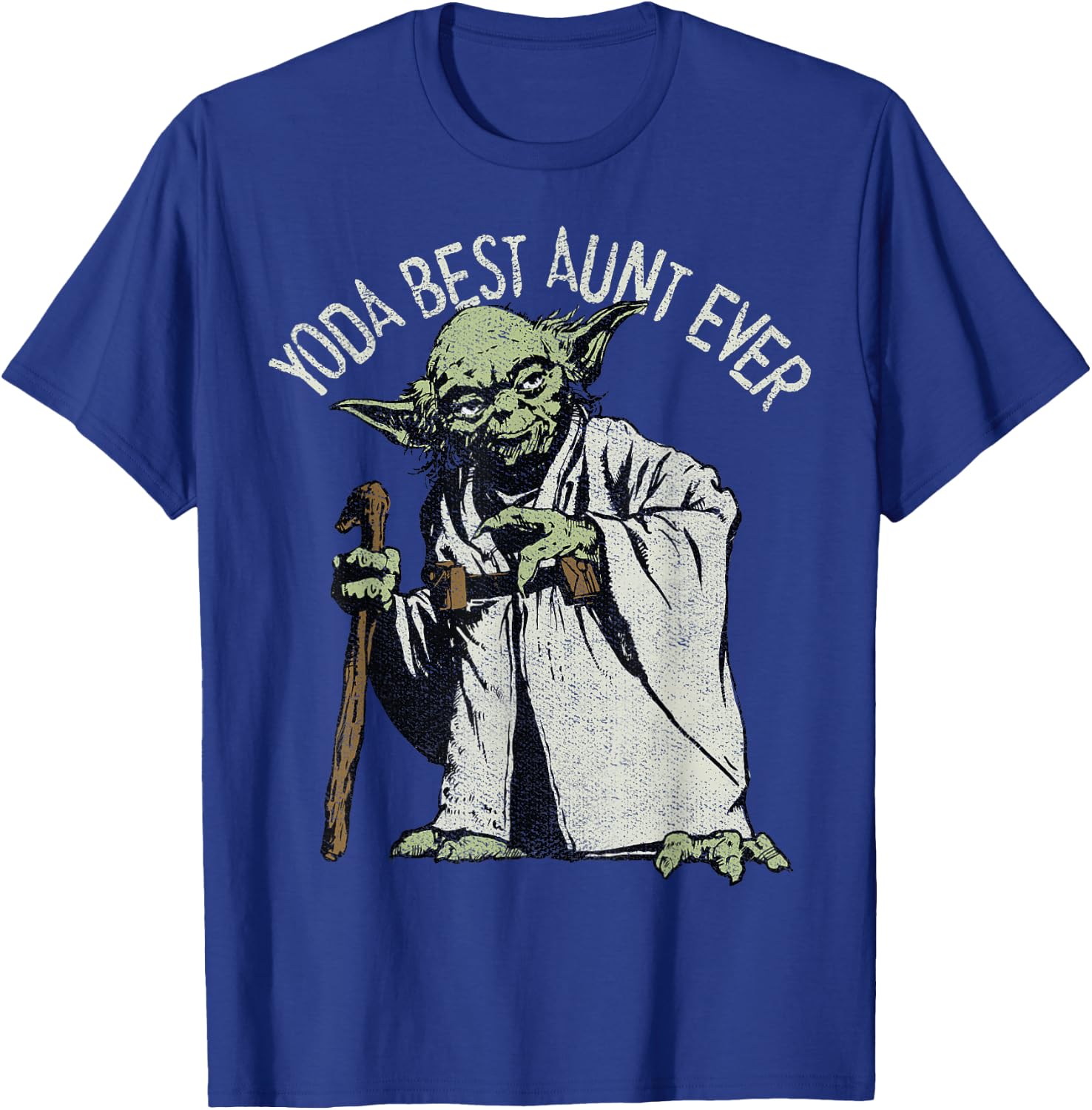 Star Wars Yoda Best Aunt Ever Portrait T-Shirt - T-Shirt | Royal