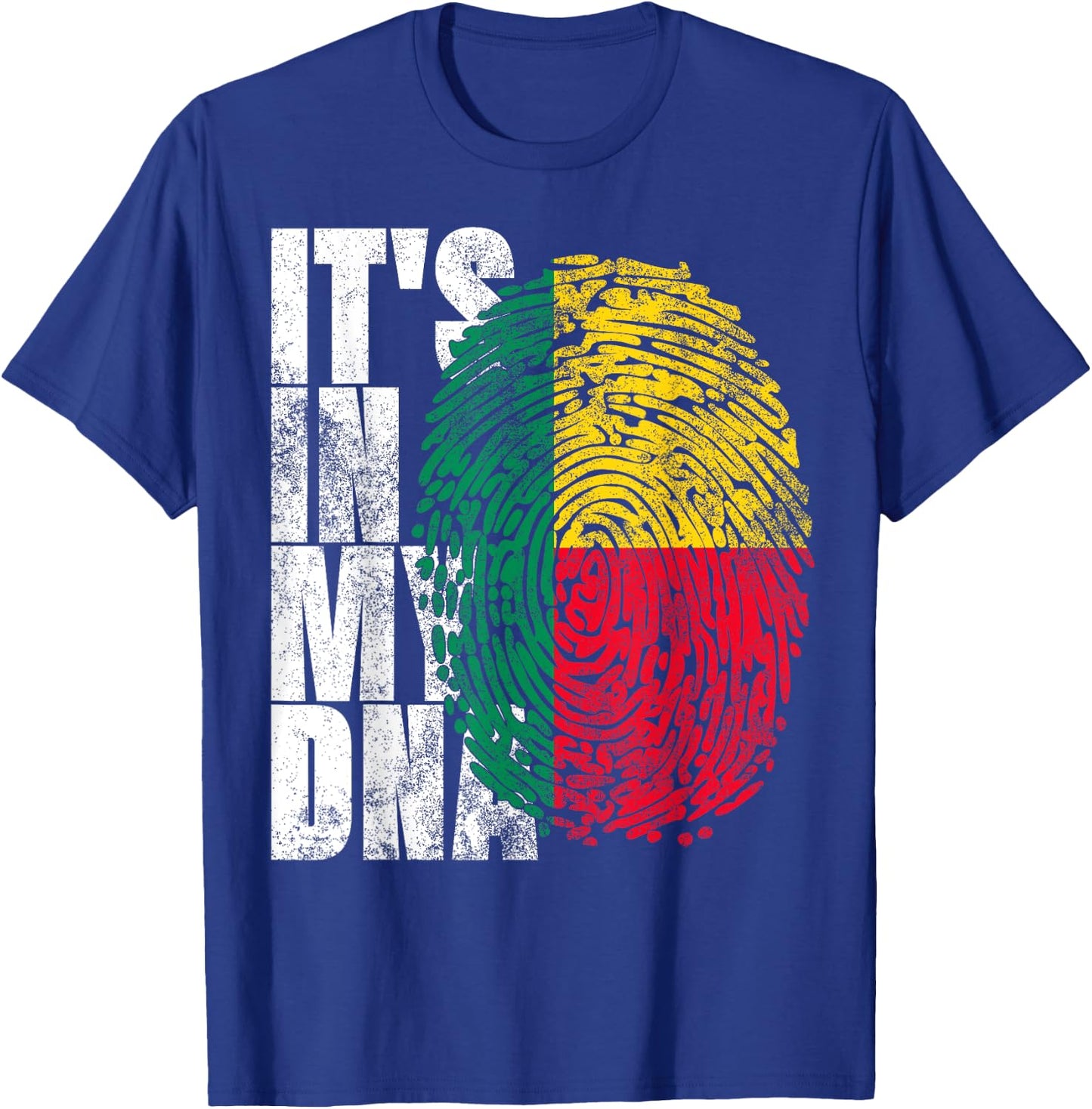 It's In My DNA Beninese African Gifts Afro Africa Benin Flag T-Shirt - T-Shirt | Royal