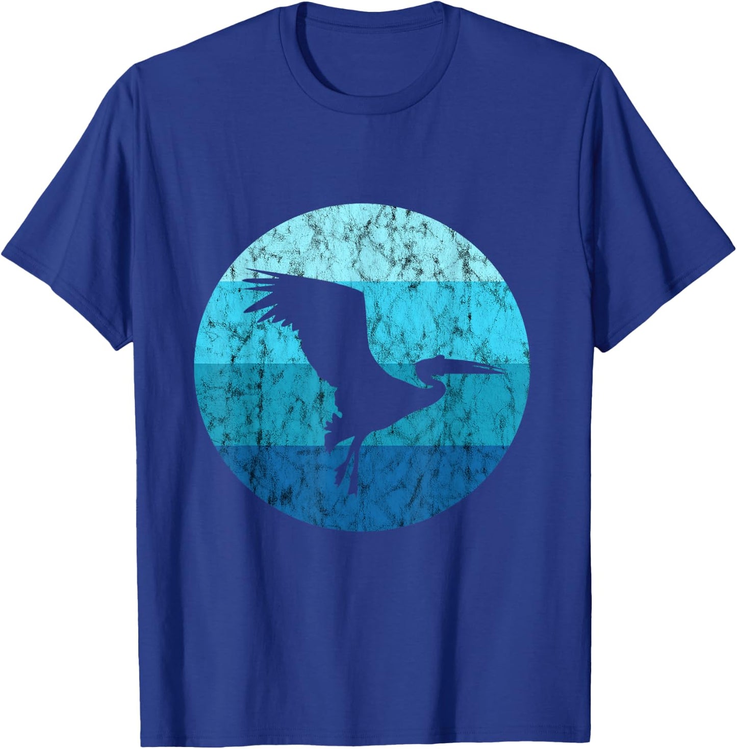 Retro Vintage Pelican Bird Tropical Bird Animal Pelican T-Shirt - T-Shirt | Royal