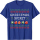 Balls Deep in The Christmas Spirit Couples Matching Ugly T-Shirt - T-Shirt | Royal