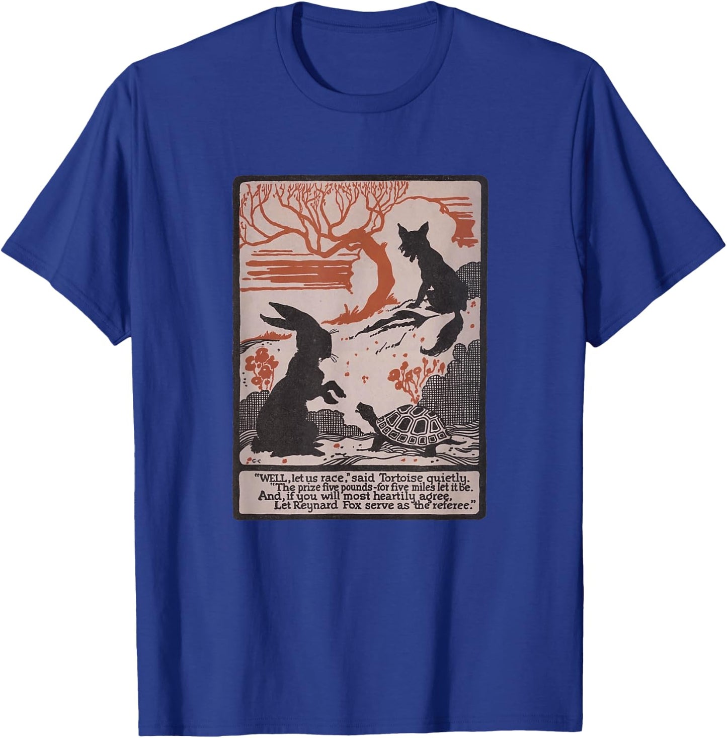 Aesop's Fables - Tortoise and The Hare T-Shirt - T-Shirt | Royal