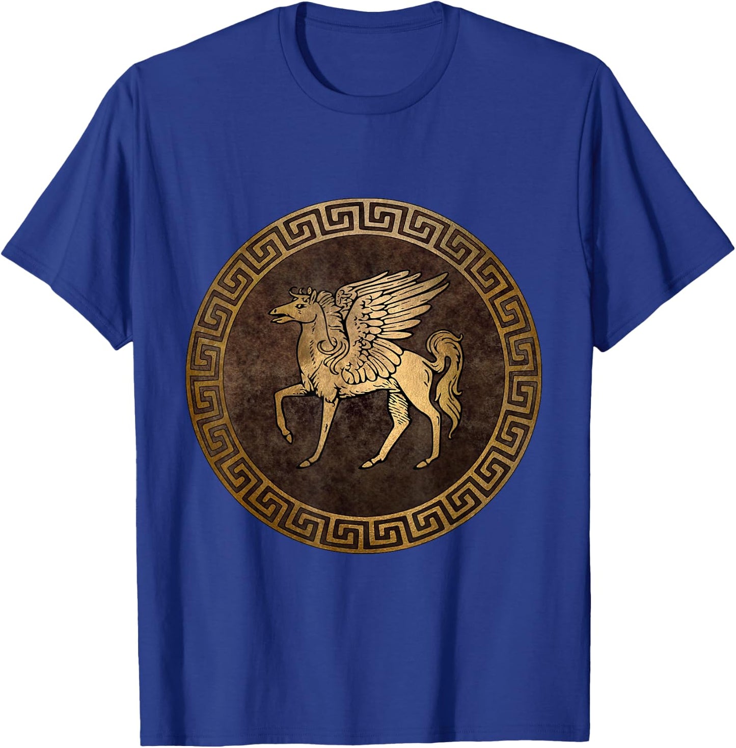 Agema Apparel Pegasus Ancient Greek Mythology - -Adults, Black, Small, Short Sleeve T-Shirt - T-Shirt | Royal