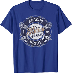 Apache Indian Tribe Pride: Proud to be a Native American T-Shirt - T-Shirt | Royal