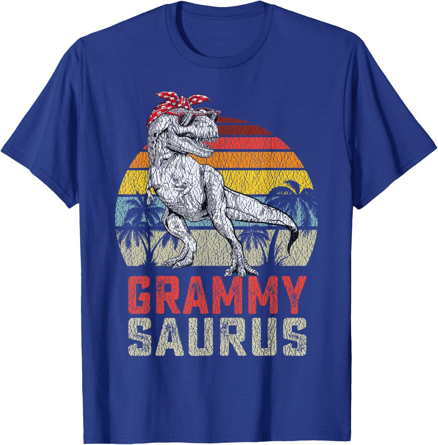 Grammysaurus T Rex Dinosaur Grammy Saurus Family T-Shirt - T-Shirt | Royal