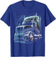 Truck Driver 18 Wheeler Trucker Gift T-Shirt - T-Shirt | Royal
