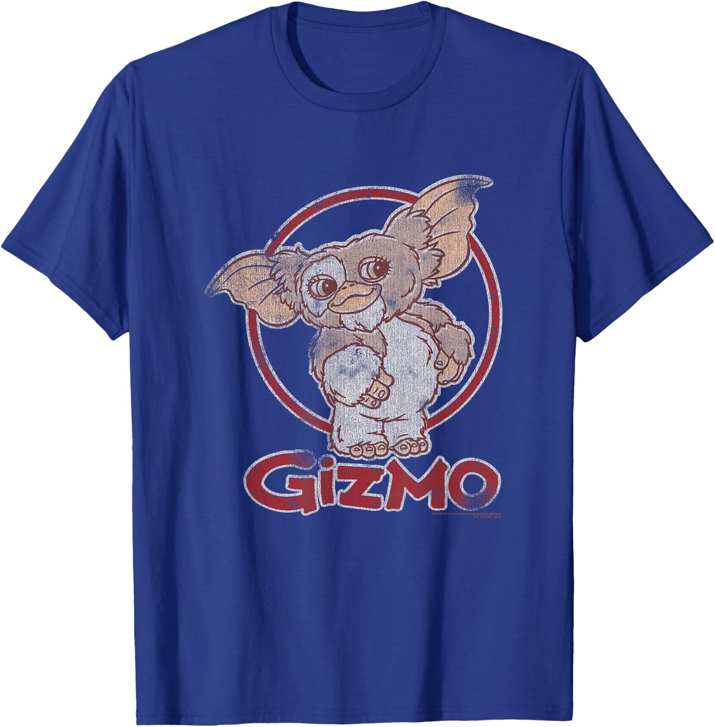 Gremlins Distressed Gizmo T-Shirt - T-Shirt | Royal