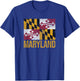 Maryland State Flag Annapolis Baltimore Chesapeake Bay T-Shirt - T-Shirt | Royal