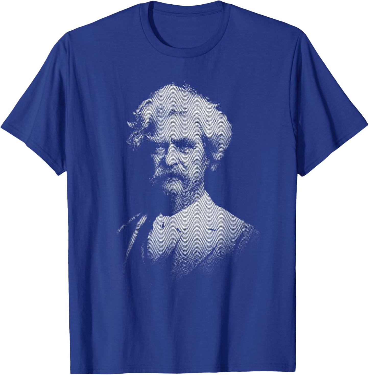Mark Twain Old Gentleman Vintage Art T-Shirt - T-Shirt | Royal