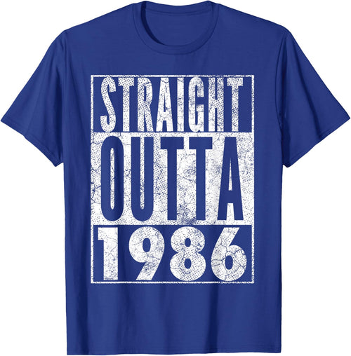 Straight Outta 1986 36th Birthday Shirt 36 Years Old Vintage