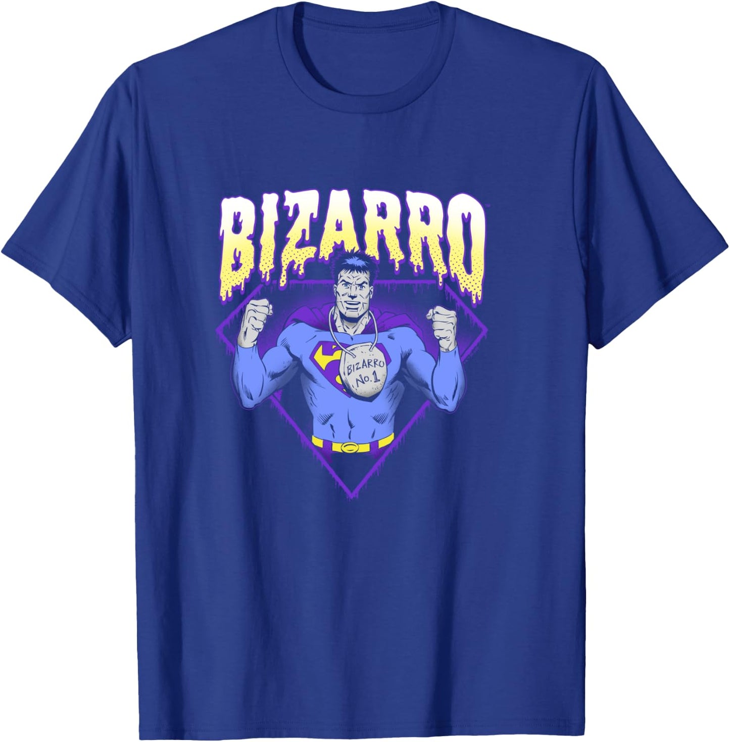 DC Comics Halloween Bizarro Purple Drip T-Shirt - T-Shirt | Royal