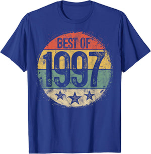 Best of 1997 28th Birthday Gifts Women 28 Year Old T-Shirt - T-Shirt | Royal