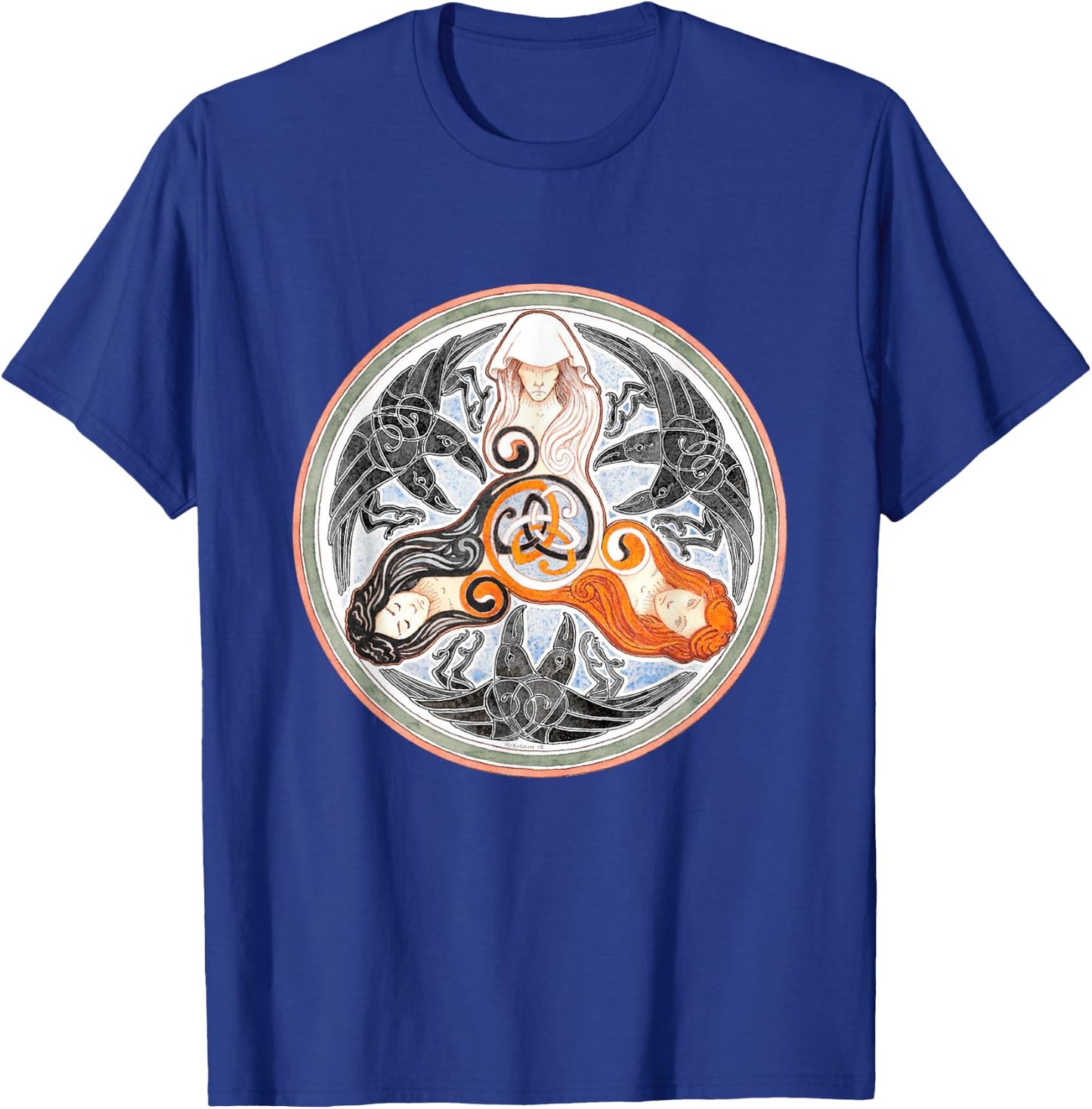 The Morrigan Triple Goddess Tarot Card Gothic Pagan Witch T-Shirt - T-Shirt | Royal