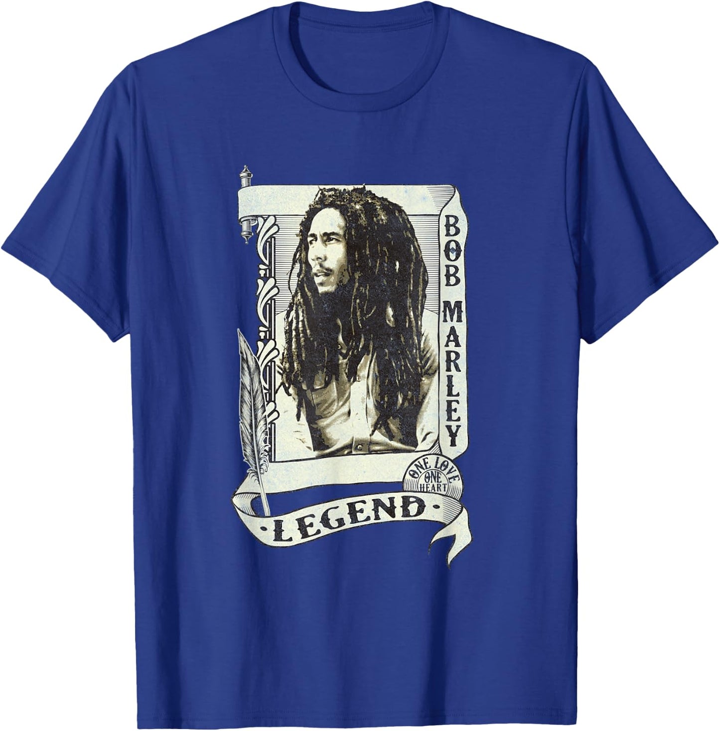 Bob Marley Legend Scroll T-Shirt - T-Shirt | Royal