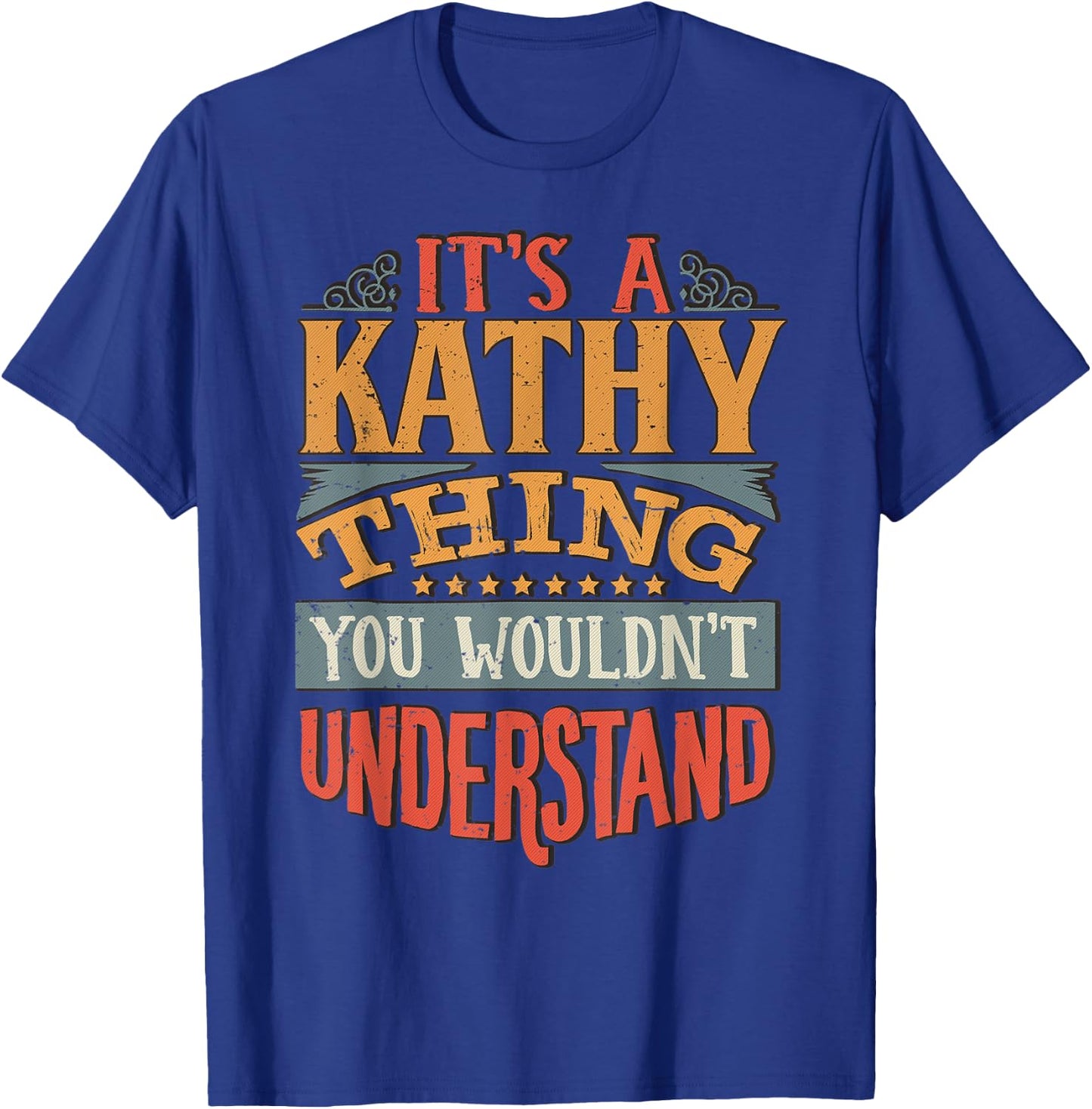 Kathy Name T-Shirt - T-Shirt | Royal