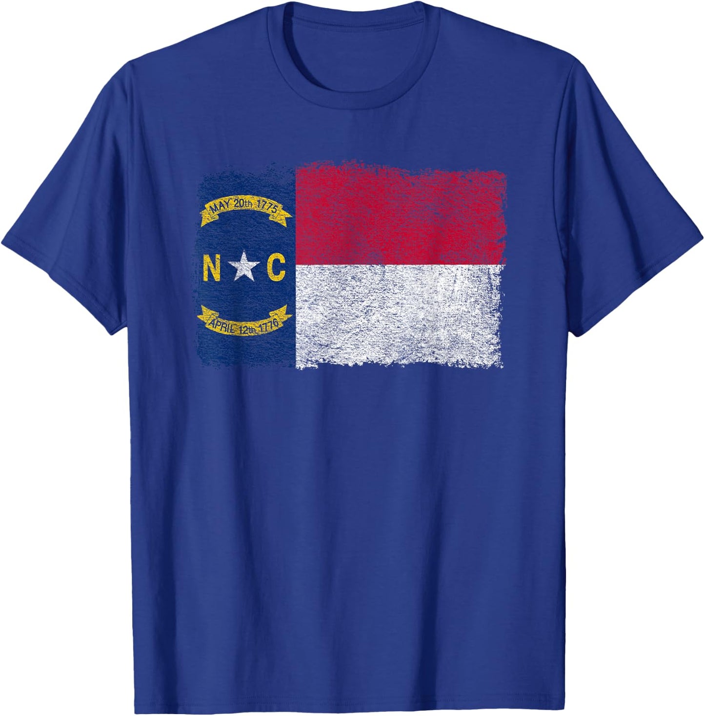 State of North Carolina Flag T-Shirt - T-Shirt | Royal