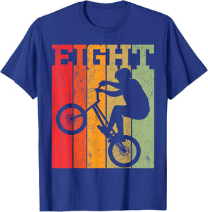 8th Birthday Boys 8 Year Old Eight BMX Bike racing bicycle T-Shirt - T-Shirt | Royal
