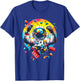 Space Astronaut Master Builder Funny Building Blocks and Stones T-Shirt - T-Shirt | Royal