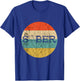 Sober Recover Retro Vintage Sunset Sobriety Abstinence T-Shirt - T-Shirt | Royal