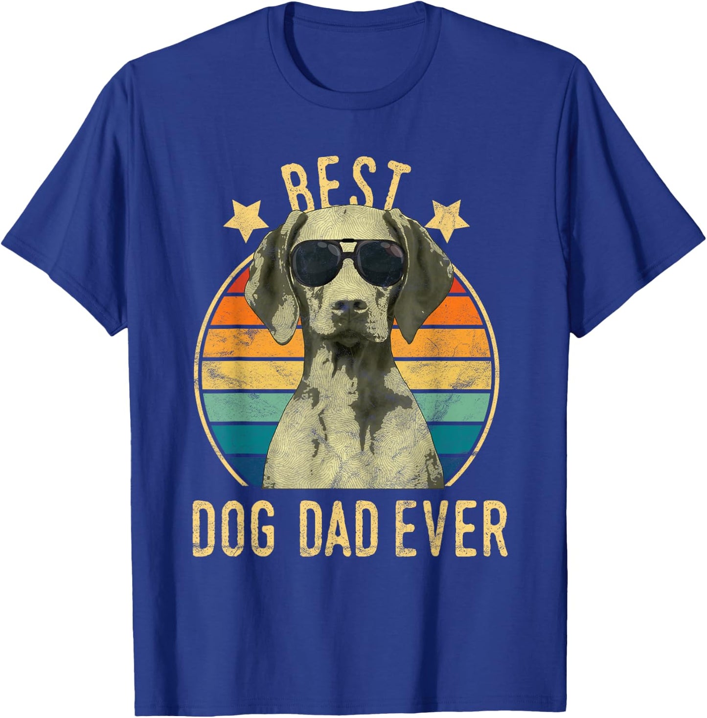 Best Dog Dad Ever Vizsla Father's Day Gift T-Shirt - T-Shirt | Royal