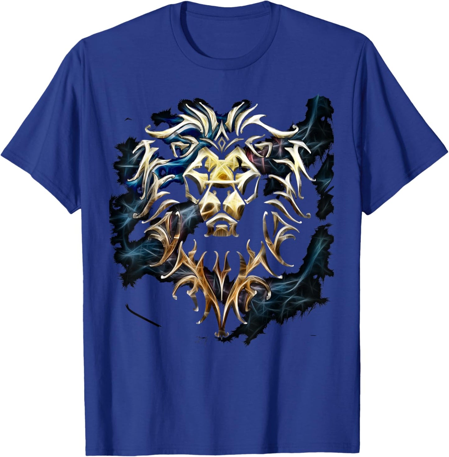 Warcraft Logo Alliance Saturated Majestic Fantasy Gamer T-Shirt - T-Shirt | Royal