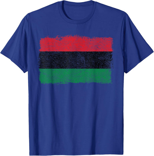 PAN African Flag Black Liberation Banner Black Pride T-Shirt - T-Shirt | Royal
