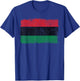 PAN African Flag Black Liberation Banner Black Pride T-Shirt - T-Shirt | Royal