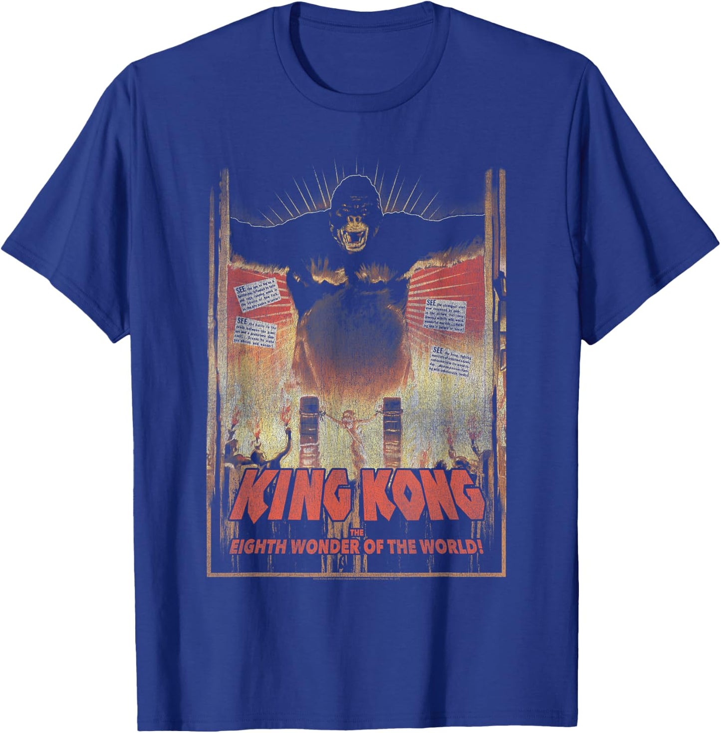 King Kong Eighth Wonder of The World T-Shirt - T-Shirt | Royal
