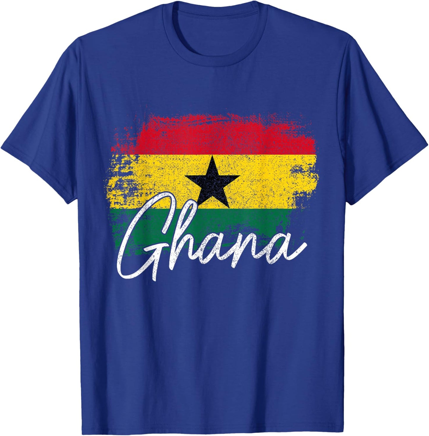 We Love Ghana Ghana Vintage Flag Ghanaian Pride Roots Africa T-Shirt - T-Shirt | Royal