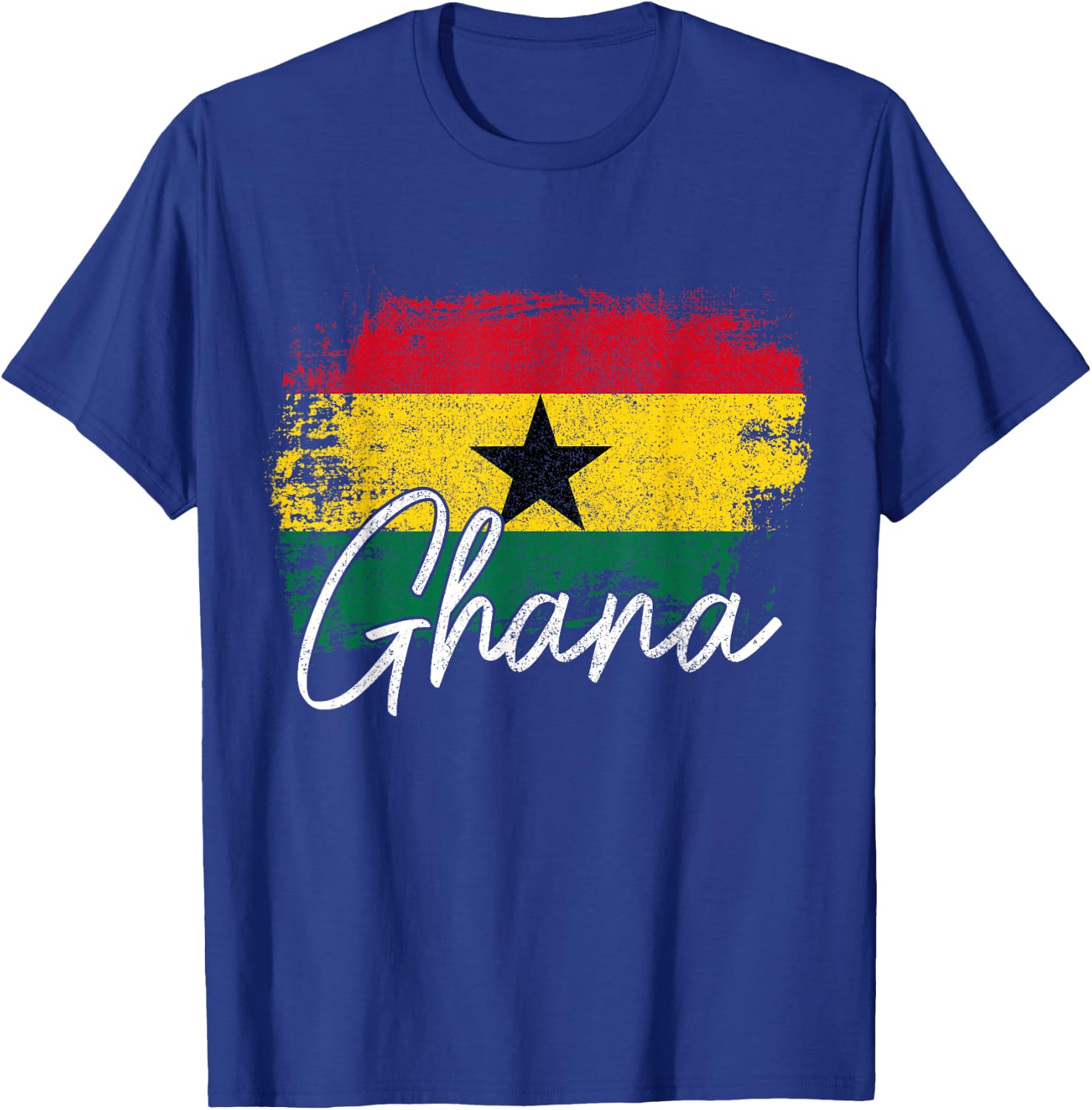 We Love Ghana Ghana Vintage Flag Ghanaian Pride Roots Africa T-Shirt - T-Shirt | Royal