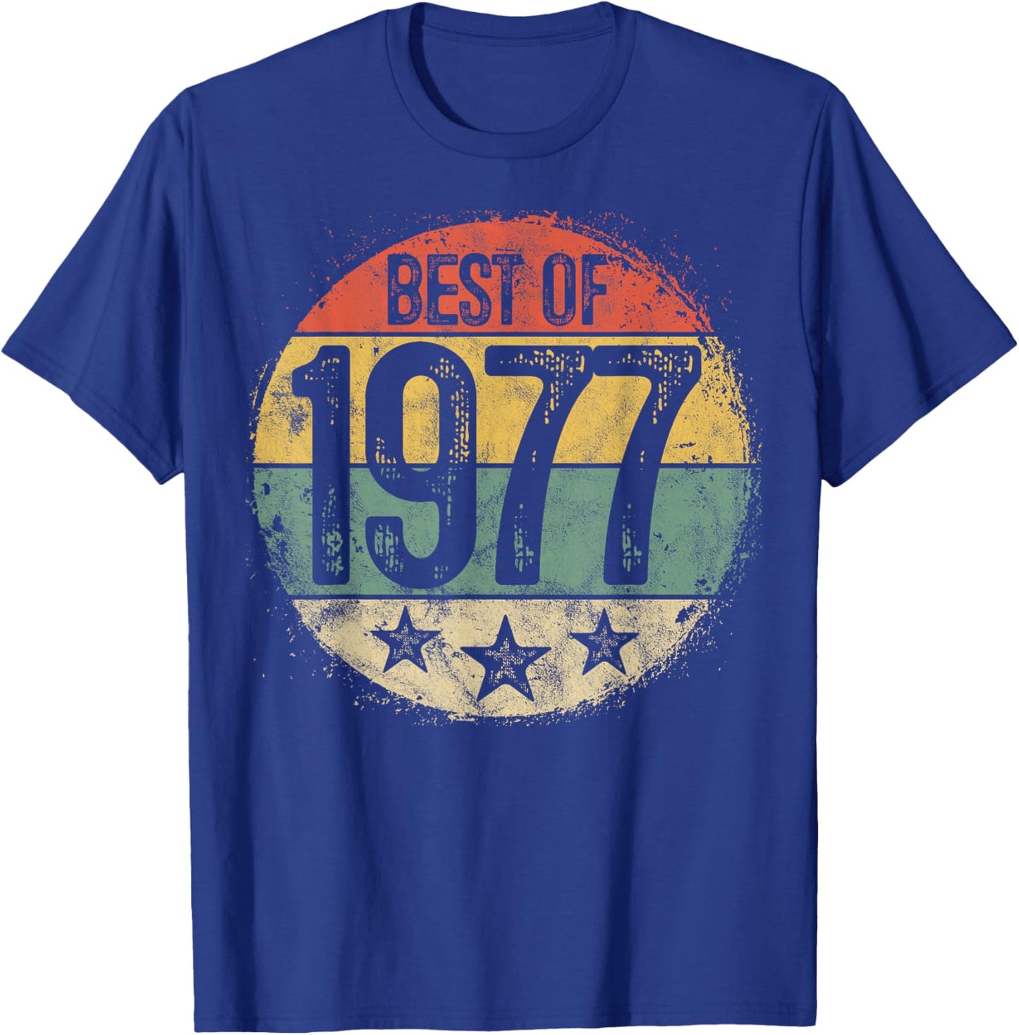 Best of 1977 48th Birthday Gifts Women 48 Year Old T-Shirt - T-Shirt | Royal